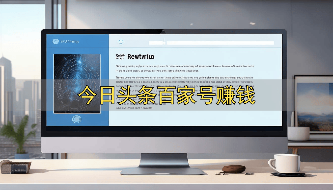 今日頭(tóu)条百(bǎi)家号赚錢(qián)