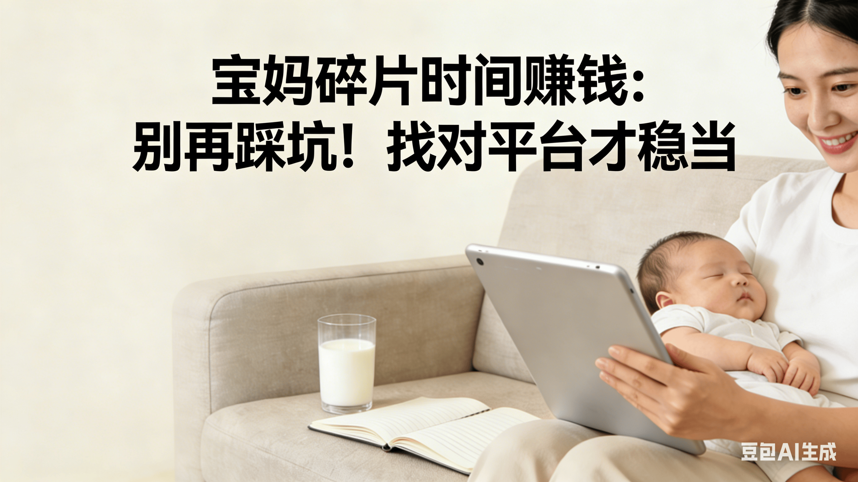 宝妈碎片时间赚钱：别再踩坑！找对平台才稳当